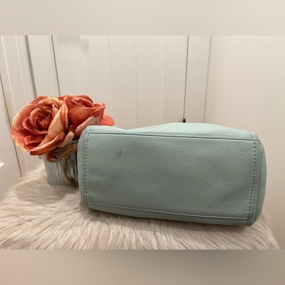 Kate Spade Women’s Two Way Bag Teal Pebbled Leather Small - Picture 4 of 8